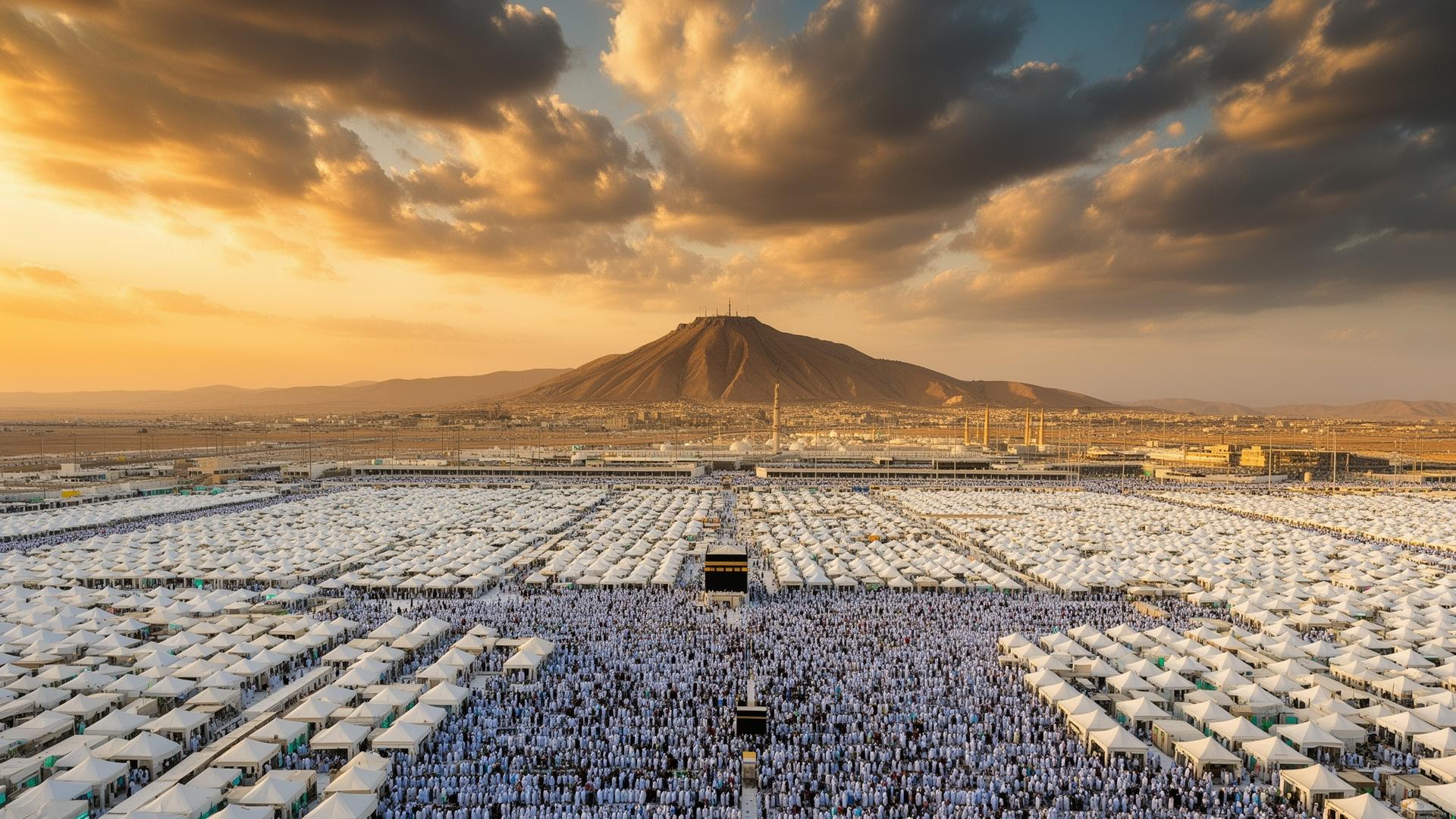 Pilgrims at Masjid al-Haram